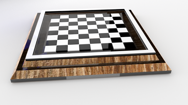 Chess C – Tablero de ajedrez C 3D Model