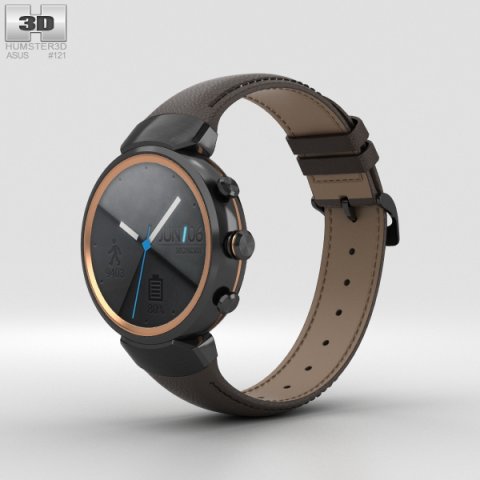 Asus Zenwatch 3 Gunmetal 3D Model