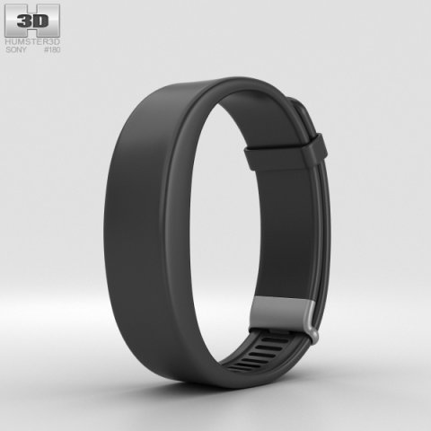 Sony Smartband 2 Black 3D Model