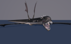Snake Dragon 3D Model