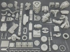 Kit bash54 pieces – collection-9 3D Model