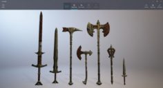 Weapon pack 3D Model
