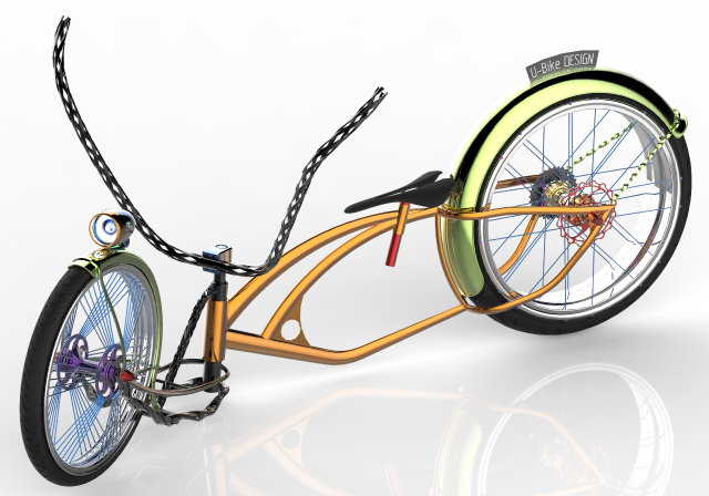 U-BiKe DESIGN Low Rider BIKE Free 3D Model