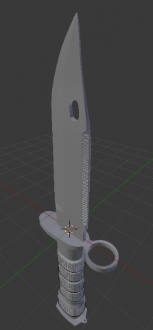 Bayonet knife 3D Model