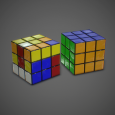 Rubik cube Game Ready 3D Model