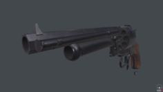 Le Mat revolver Westworld 3D Model