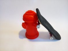 Fingerboard Fire Hydrant Free 3D Model