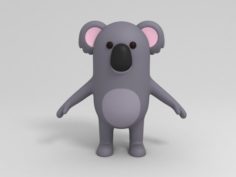 3D Cartoon Koala model 3D Model
