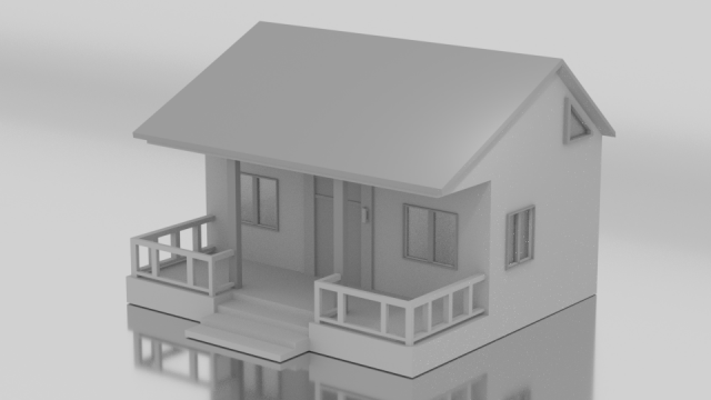 Modern 3D House Free 3D Model