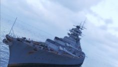 German battleship Bismarck 3D Model