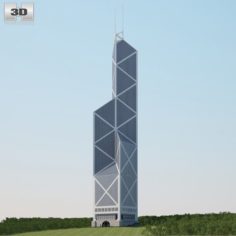 Bank of China Tower Hong Kong 3D Model