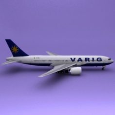 Boeing 767 Varig 3D Model