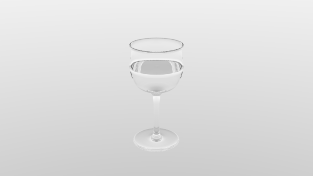 Glass of water 3D Model