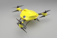 Ambulance Drone 3D Model