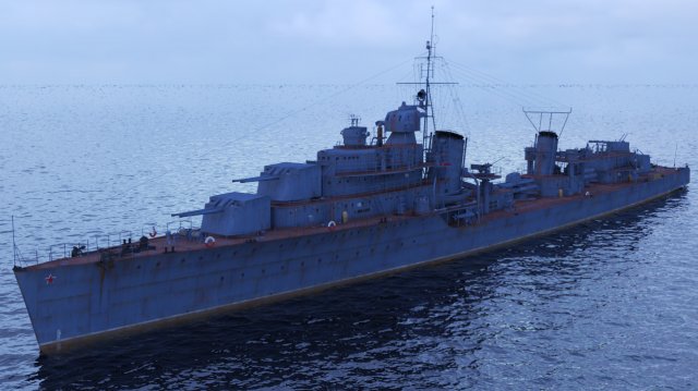 Somers-class destroyer project 48 Kiev 3D Model