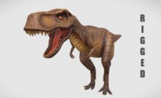 Rigged Trex Character 3D Model