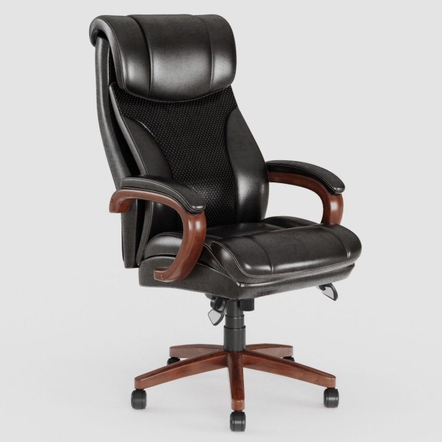 Leather Executive Office Chair VR – AR – low-poly 3D Model