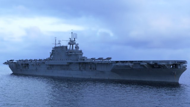USS Enterprise CV-6 3D Model