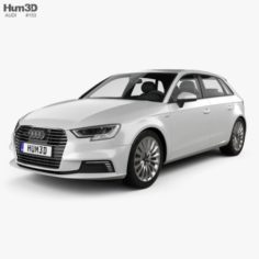 Audi A3 Sportback e-tron 2016 3D Model