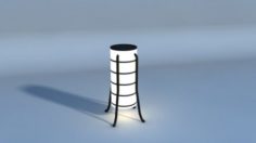Simple Floor Lamp 3D Model