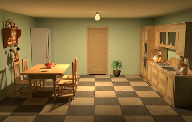 Classic Kitchen 3D Model