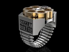 Russian Roulette 3D Model