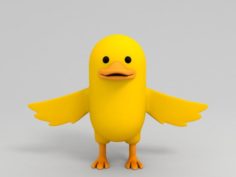 3D Yellow Duck Character 3D Model