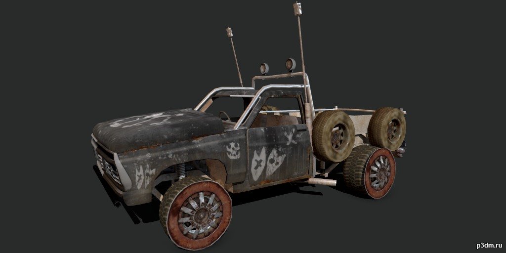 1973 Ford F-100 (Carnewagon) 3D Model