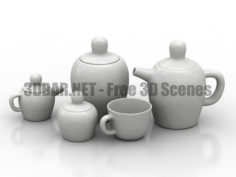 Tea set 3D Collection