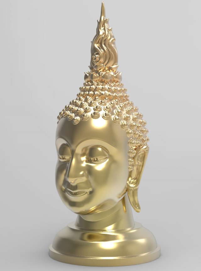 The Budda Head – Thai Pattern – 3D Print 3D Model