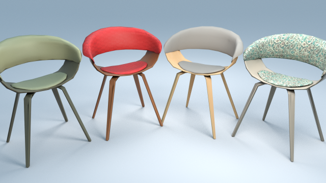 Chair6 for cafe 3D Model