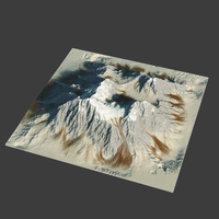 Bionnassay  – mountain 3d model