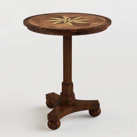 Masterpiece Antique Cherry Accent Table 3D Model