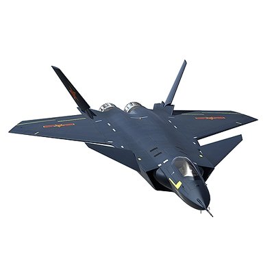 China Chengdu J-20 Fighter Jet 3D Model