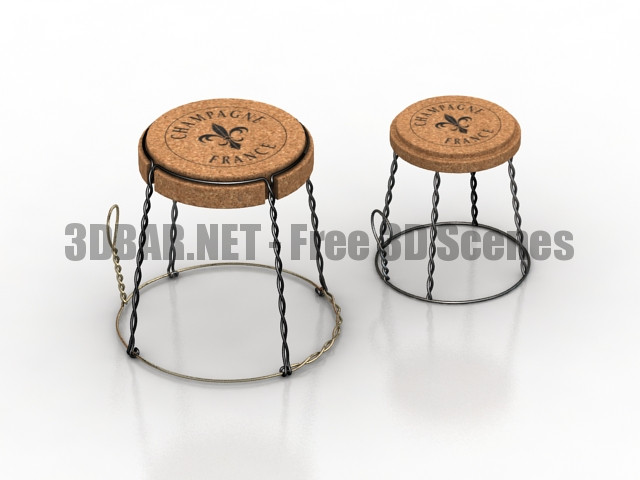 Champagne France Chairs 3D Collection