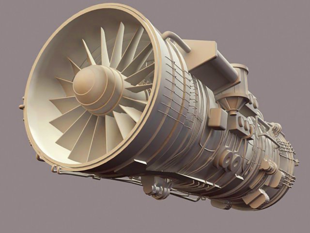Saturn Engine 3D Model