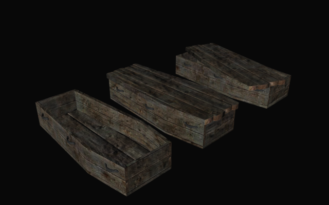 Common coffins 3D Model