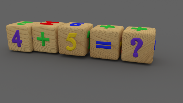 3D Cubes For Mathematics 3D Model