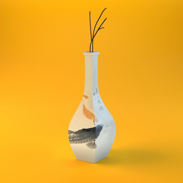 Japanese Vase Free 3D Model