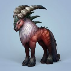 Fantasy Monster Mouflon 3D Model