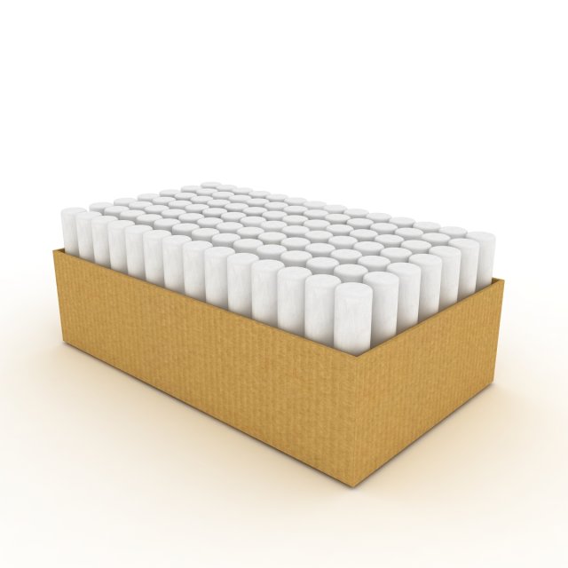 Chalk box 3D Model