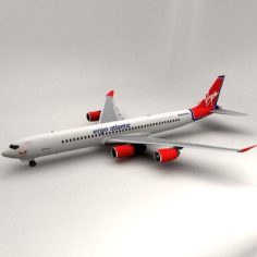 A340-600 Virgin Atlantic 3D Model