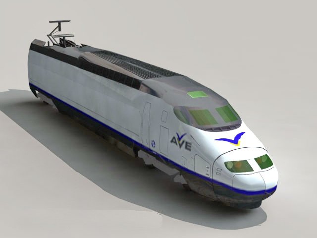 High speed train 3D Model