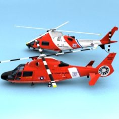 USCG hh-65 and mh-68 collection 3D Model