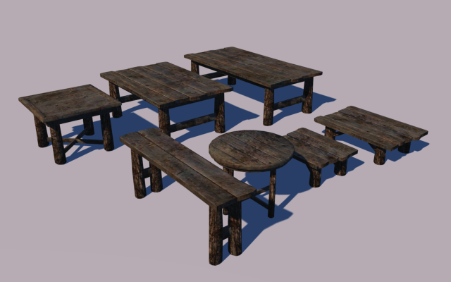 Cammon Tables 3D Model