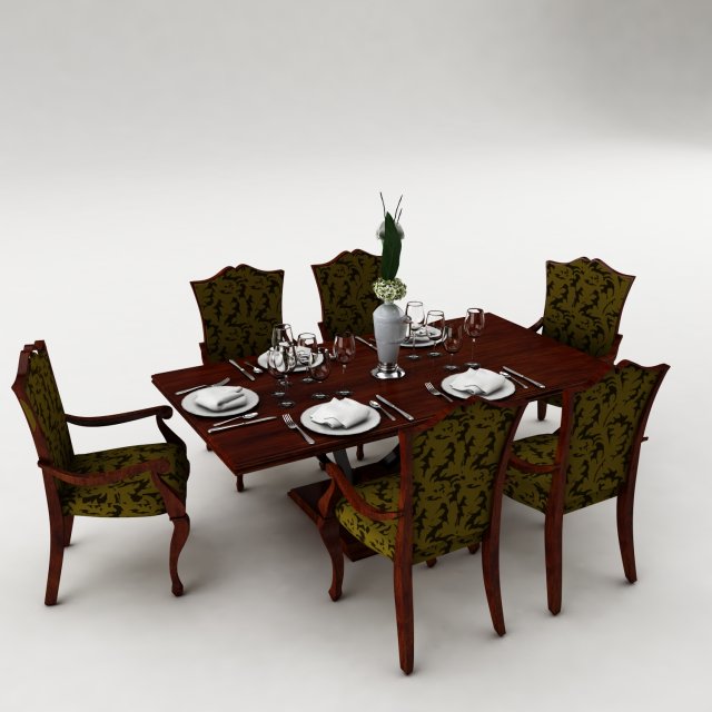 Dining table 3D Model