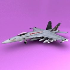 F-18E-F Super Hornet 3D Model