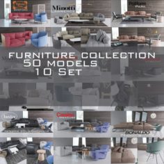 Collection furniture 3D Model