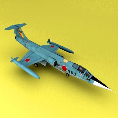 F-104 Starfighters 3D Model