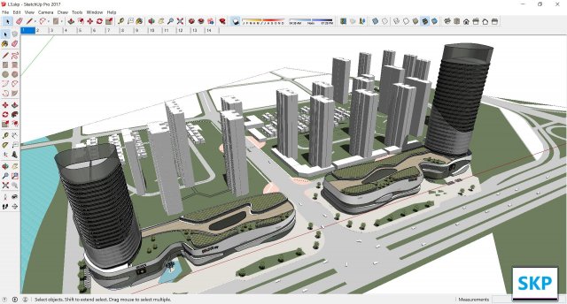 Sketchup shopping mall L3 3D Model